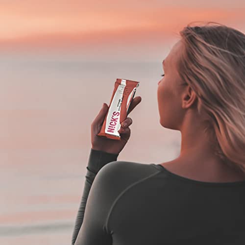 NICKS Riegel Schokolade Wafer – Glutenfreie Low Carb Waffeln für zuckerfreie Snacks, 165 Kalorien pro Riegel (24 x 35g)