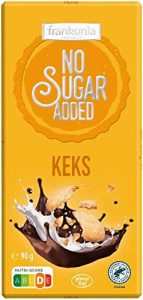 Frankonia Vollmilch Keks Schokolade ohne Zuckerzusatz, glutenfrei – Genuss für diätbewusste Naschkatzen!