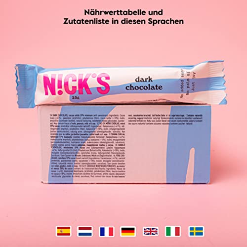 NICKS Keto Riegel Soft Toffee – Schokolade Karamell Snacks, 110 Kalorien, glutenfrei, perfekt für Low Carb Diät!