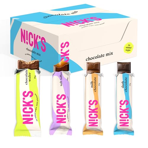 NICKS Keto Riegel Soft Toffee – Schokolade Karamell Snacks, 110 Kalorien, glutenfrei, perfekt für Low Carb Diät!