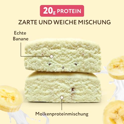 FitnesSHOCK High Proteinriegel Set – 20g Proteingehalt, zuckerfrei, kalorienarm, Pistazien-Kuchen Geschmack, ideal für F