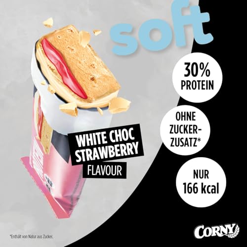 Corny Protein Riegel - Weiche Haselnuss-Nougat-Variante mit 30% Protein - Perfekt für Fitness und Snack zwischendurch!