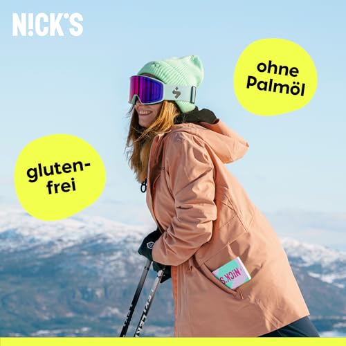 NICKS Milchschokolade Caramel Crunch – Zuckerfrei, Glutenfrei, Low Carb für gesunden Genuss zu Hause (3x75g)