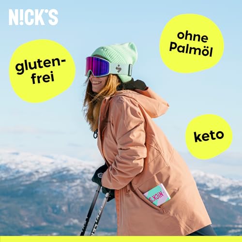 NICKS Milchschokolade Caramel Crunch – Zuckerfrei, Glutenfrei, Low Carb für gesunden Genuss zu Hause (3x75g)