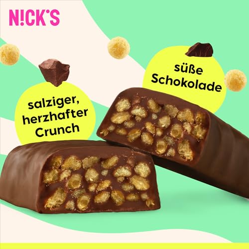 NICKS Keto Riegel Soft Toffee – Schokolade Karamell Snacks, 110 Kalorien, glutenfrei, perfekt für Low Carb Diät!