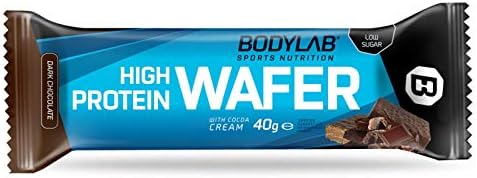 Bodylab24 High Protein Wafers 12x40g | Knuspriger Snack mit hohem Eiweißgehalt | Ideal für unterwegs