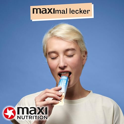MaxiNutrition Protein Waffelriegel mit Milch & Kokosnuss - 22% Eiweiß, zuckerfrei, ideal für Sportler, 12er Pack