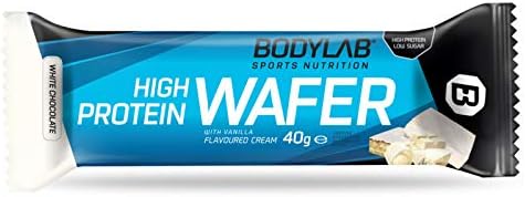 Bodylab24 High Protein Wafers 12x40g | Knuspriger Snack mit hohem Eiweißgehalt | Ideal für unterwegs
