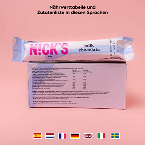 NICKS Keto Riegel Soft Toffee – Schokolade Karamell Snacks, 110 Kalorien, glutenfrei, perfekt für Low Carb Diät!