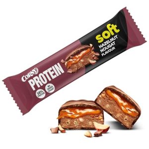 Corny Protein Riegel - Weiche Haselnuss-Nougat-Variante mit 30% Protein - Perfekt für Fitness und Snack zwischendurch!