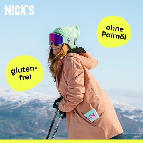 NICKS Milchschokolade Caramel Crunch – Zuckerfrei, Glutenfrei, Low Carb für gesunden Genuss zu Hause (3x75g)