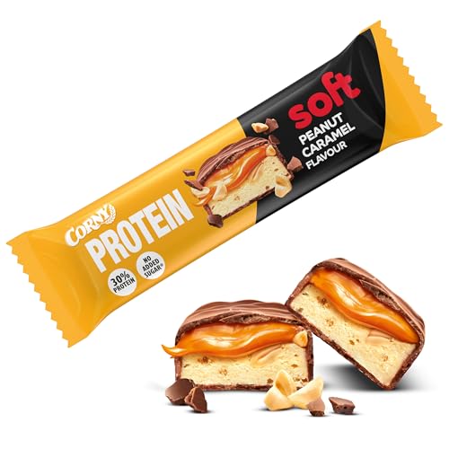 Corny Protein Riegel - Weiche Haselnuss-Nougat-Variante mit 30% Protein - Perfekt für Fitness und Snack zwischendurch!