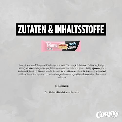 Corny Protein Riegel - Weiche Haselnuss-Nougat-Variante mit 30% Protein - Perfekt für Fitness und Snack zwischendurch!