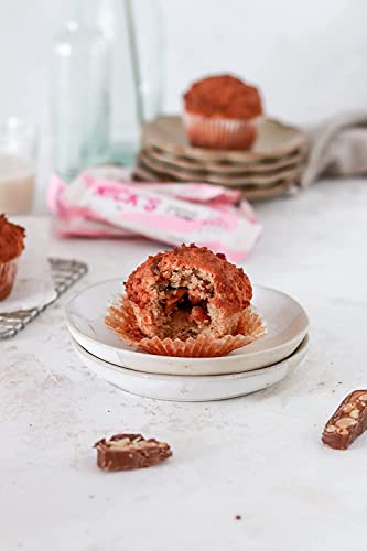 NICKS Keto Riegel Crunchy Caramel – Zuckerfreie Schokoladen-Mandel Snacks für Diabetiker & Low Carb Genuss (21x28g)