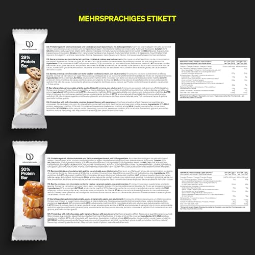 Natural Elements Proteinriegel Mix-Box – 13g Protein, Low Sugar Snacks – Vegetarisch & Palmölfrei – Ideal für Fitness un