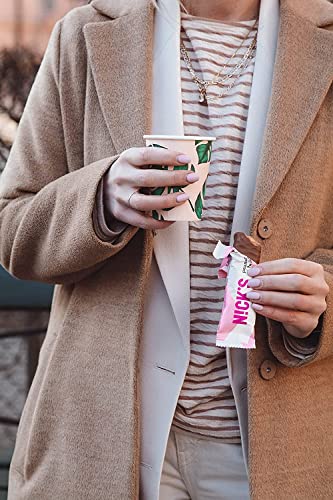 NICKS Keto Riegel Crunchy Caramel – Zuckerfreie Schokoladen-Mandel Snacks für Diabetiker & Low Carb Genuss (21x28g)