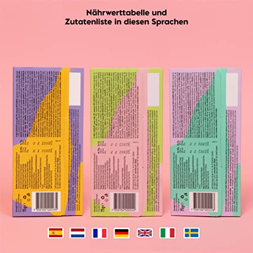 NICKS Milchschokolade Caramel Crunch – Zuckerfrei, Glutenfrei, Low Carb für gesunden Genuss zu Hause (3x75g)