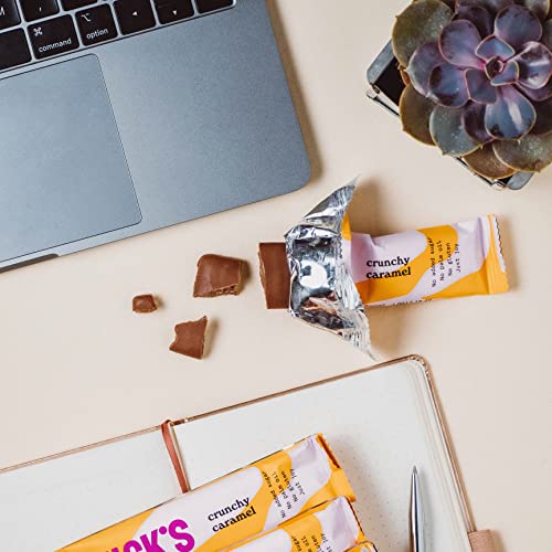 NICKS Keto Riegel Erdnüsse & Karamell - Schokoladensnack für Low Carb Genießer, glutenfrei, ideal für unterwegs (15x40g)