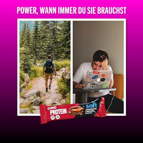 Corny Protein Riegel - Weiche Haselnuss-Nougat-Variante mit 30% Protein - Perfekt für Fitness und Snack zwischendurch!