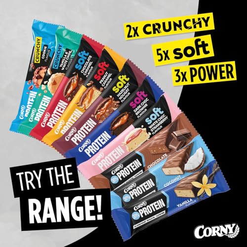Corny Protein Riegel - Weiche Haselnuss-Nougat-Variante mit 30% Protein - Perfekt für Fitness und Snack zwischendurch!